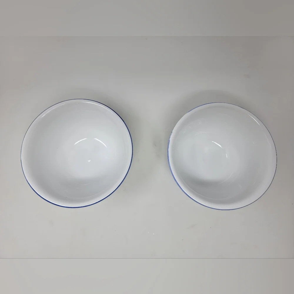 Pair of Williams Sonoma bowls Marisol Italy 4"h x 5.5"w. all purpose cereal soup - Picture 4 of 12